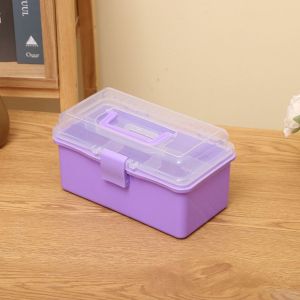 BETTERFORM 2/3 Layers Storage Box Foldable Large Capacity Makeup Hairpin Organizer Multifunctional Nail Art Box Household