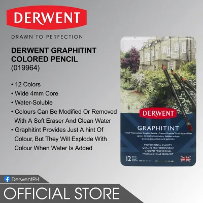 DERWENT Graphitint Colored Pencil | 12 Colors | 0700802
