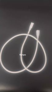 2Pcs T8 / T5 Cable Wire Connector Flexiable 3Pin 30-200cm 100cm 150cm Double End For LED Integrated Tube Light Cable & Connectors White