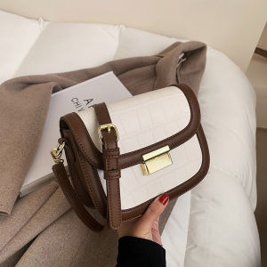 IELGY Duchess portable retro texture small square bag female bag trendy one-shoulder fashion ins messenger bag