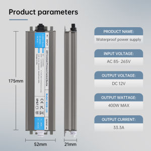 Power supply/transformer/adapter DC 12v/24V power strip LED CCTV  IP67 outdoor rain Power supply