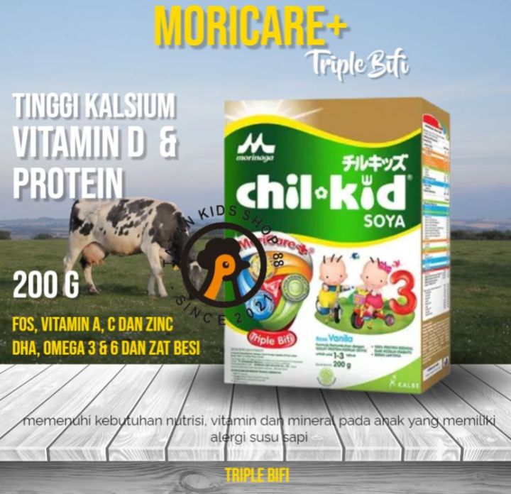 Morinaga Chil Kid Soya Vanila 200 g Susu Pertumbuhan Anak Usia 1 sampai 3 Tahun