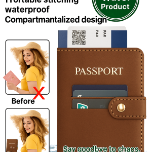 Passport Case Multicard Holder Bucket Waterproof Stitching