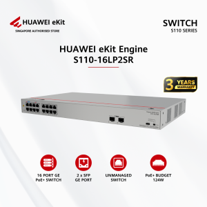 HUAWEI 16X Ge Port Poe+ 2X GePoe+ -98012197 S110-16LP2SR