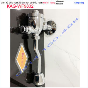 Bộ xả ấn tay American Standard chính hãng KAG-WF9802 thân lớn xả nhấn hơi bệ tiểu nam Mỹ xả nước mạnh dễ sử dụng thân tròn thiết kế đẹp