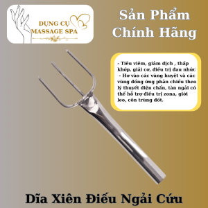 Dĩa Xiên Điếu Ngải Cứu Hơ Ba Cây - Dụng Cụ Diện Chẩn