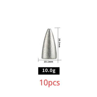 Lead Fishing Sinker Fishing Shaped Weights Casting Sinkers Weight 2g 3.5g 5g 7g 10g 14g 20g