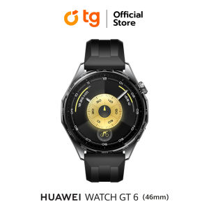 สมาร์ทวอทช์ Huawei Watch GT 6 46 mm l อุปกรณ์สวมใส่ l โหมดกีฬากลางแจ้งระดับโปร* | การจัดการสุขภาพขั้นสูง* | แบตเตอรรี่ใช้งานได้สูงสุด 21 วัน (สินค้ารับประกัน1ปี) By TG