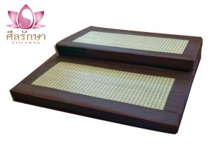 🧘เบาะนั่งสมาธิต่างระดับ อาสนะสาดทอ เบาะนั่งสมาธิ 3 พับ ขนาด 60*90CM 🌼