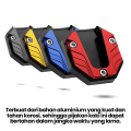 HOHODALINK Cover Standar Samping Motor Sepatu Pijakan Kaki Motor Full CnC Cocok Untuk Semua Jenis Motor. 