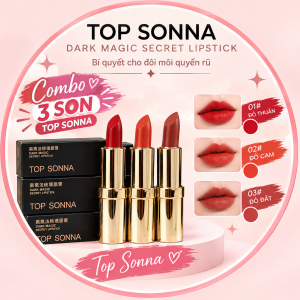 Combo 3 Màu Son Lì Bóng Đêm Son Lì Lâu Trôi Cho Môi Mềm Mại Nhẹ Nhàng