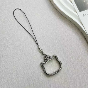 SHUNAICHI Portable 2-In-1 Mobile Phone Holder Stand Keychain Girls Cute Cat Phone Pendant Folding Holder Bracelet Bag Decoration Acc