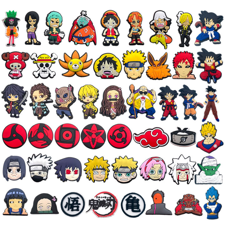 Anime Croc Charm Lot Of 20 Charms Naruto Pokémon Charms New
