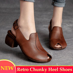 big sale Retro Chunky Heel Shoes