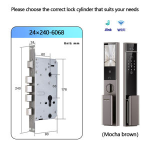 RAYKUBE S90 Jlink WiFi 3D Facial Palm Vein Recognition Rechargeable Smart Fingerprint Lock With Dual WIFI Cameras APP Video Call