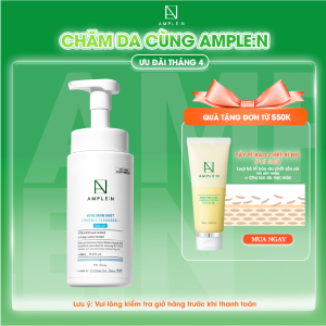 Sữa Rửa Mặt Tạo Bọt AMPLE:N Hyaluron Shot Bubble Cleanser 450ml