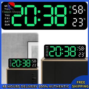 Vktech USB Charging LED Desk Alarm Clock Temperature/Date Dual Alarm Clock for Students