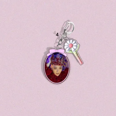 YF BIGBANG G-DRAGON Acrylic Keychain Support Stick Daisy Pendant Stars Concert Accessories FY