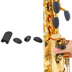 Saxophone Đen Silicone ngón tay cái còn lại đệm phím chơi nốt cao risers Pads đồ bảo vệ ngón tay cho alto tenors Saxophone Phụ Kiện