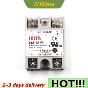 EHBqna solid state relay SSR-40AA-H 40A actually 80-250V AC TO 90-480V AC SSR 40AA