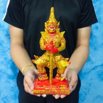 รูปจากผู้ขายบน Lazada: 🔴ท้าวเวสสุวรรณ เทวดาแห่งขุมทรัพย์สมบัติ สูง28ซม. ผ่านเทวาภิเษกสวดภาณยักษ์ใหญ่(สีแดง) ตั้งราคา ฿259 ขายแล้ว 878 ชิ้น