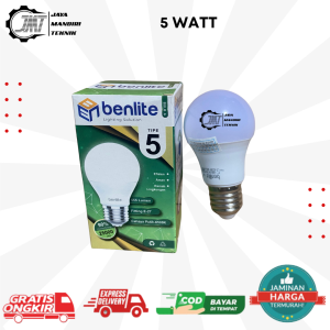 JMT - Lampu Bohlam LED Benlite Cahaya Putih 5 watt 7 watt 9 watt 12 watt 15 watt 18 watt 21 watt