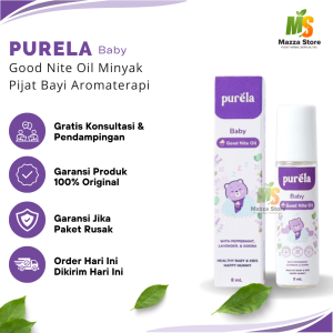 𝐏𝐔𝐑𝐄𝐋𝐀 Baby Good Nite Oil Minyak Pijat Bayi Aromaterapi 8ml