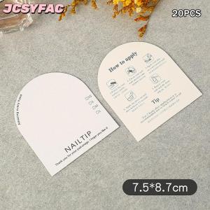 JCSYFAC 20 Tấm Móng Tay Đóng Gói Các Tông Làm Bằng Tay Móng Tay Đóng Gói Thẻ Móng Tay Nghệ Thuật Hiển Thị Thẻ Làm Móng Tay Gói Thẻ Nail Ảnh Prop