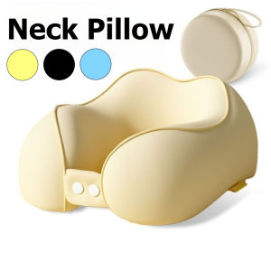 AIKENN Memory Foam Neck Pillow U Shaped Travel Pillow Nap Pillow Office School Breathable Machine Washable Storage Box