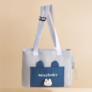 ER52858 Canvas Travel Cat Handbag Foldable Comfortable Cats Dog Carrier Stylish Zipper Outdoor Cat Carrier Bag Cat Carriers Supplies