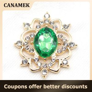 【 CANAMEK 】 27x31MM Oval Water Alloy Flower Plate Jewelry Accessories Diy Wedding Dress Bow Headwear Jewelry Accessories