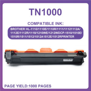 Compatible TN1000 TN-1000 toner cartridge for Brother  HL-1110 HL1112 DCP-1510 DCP1512R MFC-1810 mfc1815 printer
