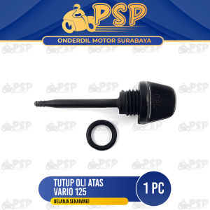 TUTUP OLI ATAS VARIO 125 + ORING HITAM - PENUTUP OLI MESIN HONDA MATIC VARIO TECHNO 125