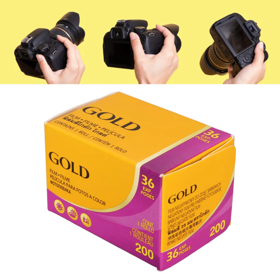 35mm Film Professional Gold 200 Color Negative Film 36 Exposures Compact  for Camera Accessories