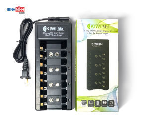 Bộ sạc pin đa năng KIWI R8+ (sạc pin AA AAA 9V) - Hàng chính hãng
