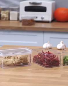 Narukokoko Airtight Dry Food Container Jar Canister Transparent Storage Kitchen Pantry (PET Plastic)