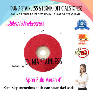 Spon Bulu Merah 4in
