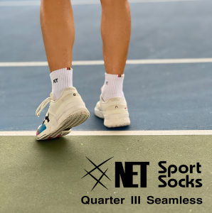 ถุงเท้ากีฬา NET สีขาว ขนาด No Show  Low  Cut Quarter นุ่ม กระชับ ไร้ตะเข็บ Free size