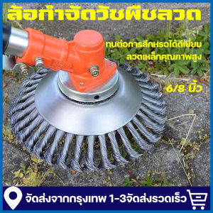 จัดส่งจากกรุงเทพ ใบขัดพื้นหญ้า 6 นิ้ว /8 นิ้ว ขัดตะไคร่น้ำ ใบขัดพื้น ใบตัดหญ้าลวดเหล็ก ขัดพื้นตัดหญ้า ใบขัดพื้นปูน หัวตัดหญ้าลวด ใบลวดตัดหญ้า หัวตัดหญ้า ล้อกำจัดวัชพืชลวด หัวตัดลวดเหล็ก หัวตัดลวดเครื่องตัดหญ้า