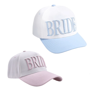 Wedding Party Bride Hat Breathable Cotton Embroidery Design Perfect For Brides Outdoor
