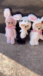 Exquisite Craftsmanship Christmas Bear Toy Perfect Gift for Children Christmas Enthusiasts and Home Decorations