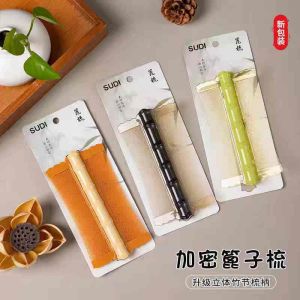 1pc Double Sided Lice Comb Dandruff Removal Bamboo Joint Comb Ultra Dense Teeth Flea Comb