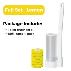 Home2U🏡 Disposable Toilet Silicone Brush Cleaner One Time Toilet Bowl Cleaning Tool Berus Pembersih Tandas Silikon Disposable Silicone Toilet Brush One Time Toilet Bowl Cleaner Replaceable Berus Tandas Pakai Buang