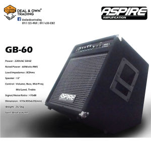 Aspire GB60 /GB-60 60W Bass Amplifier
