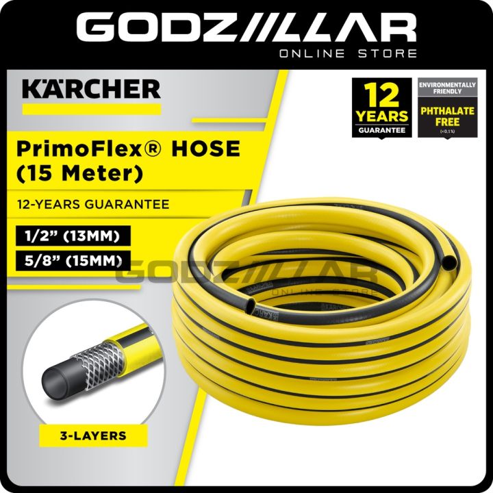 Karcher PrimoFlex Garden Hose (15 Meter) 1/2(13mm) & 5/8(15mm