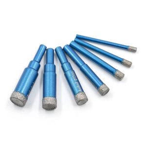 DIVATEN Dry Drilling Diamond Drilling Bit Round Shank 5-16mm Size Tile Hole Opener Durable Brazed Design Porcelain Hole Saw For Ceramic Tile