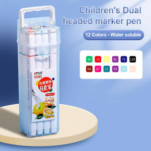 12/24/36/48PCS Dual Head Colored Pen Set Marker Coloring Brush Watercolor Drawing Art Supplies Painting Pen