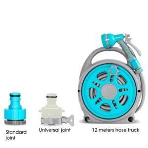 Automatic Collector Coil 12m Garden Hose Collector Coil Water Outdoor Spray Tool Car Cleaning Tool