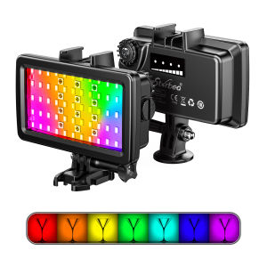 Waterproof Diving Light 5000LUX RGB LED Video Fill Light Underwater 40m Diving Lights For Gopro Canon SLR Cameras Photography Lighting SL-20