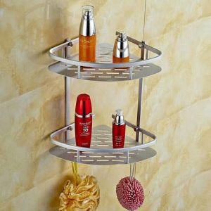 Rak sudut kamar mandi aluminium/rak sudut /rak kamar Mandi/Rak sudut toilet/1susun/2susun